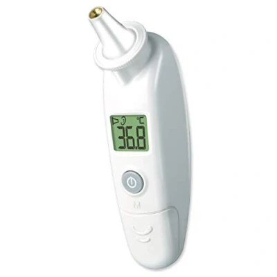 Afbeelding van Rossmax RA600 Infrarood Oorthermometer Thermometer Lichaam Koortsthermometer voor Baby’s, Kinderen en Volwassenen Klinisch Gevalideerd Geheugen Digitaal Beschermkapjes ook Meermalig Gebruik Verlicht LCD Scherm