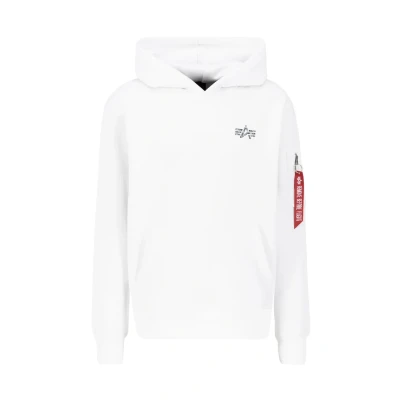 Afbeelding van Alpha Industries Signature BP Hoody Sweater, Heren, Maat: XXL, White