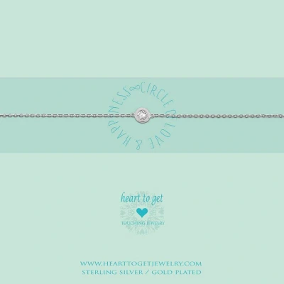 Afbeelding van Heart to Get Armband Zilver Zirkonia (18 20 cm)