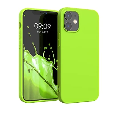 Afbeelding van kwmobile telefoonhoesje compatibel met Apple iPhone 12 / Pro hoesje Zachte case voor smartphone Back cover in neon geel