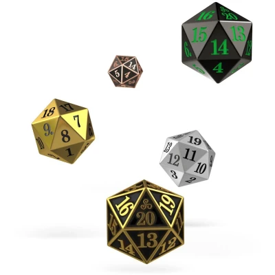 Afbeelding van Oakie Doakie Dice Set D20 Spindown Metal (5 stuks)