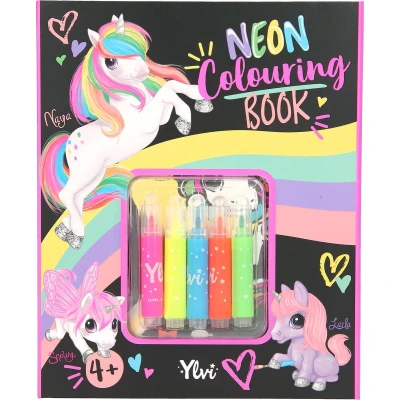 Afbeelding van Depesche Ylvi neon kleurboek set