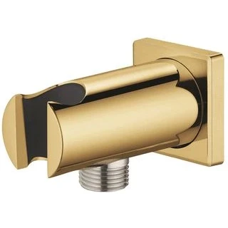 Afbeelding van Grohe rainshower wandaansluitbocht met houder vierkant cool sunrise 26659gl0