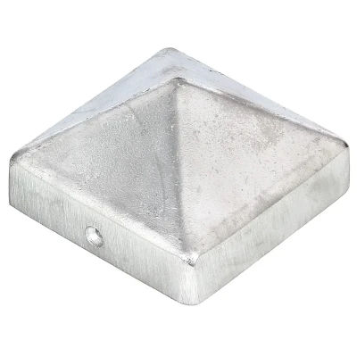 Afbeelding van Alberts 217235 Paalkap voor houten palen hoge vorm gegoten aluminium blank 90 x mm