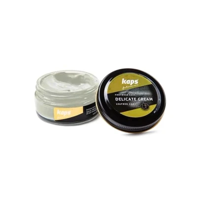 Afbeelding van Kaps Schoencreme schoensmeer verzorgt het leer en geeft glans (153) Gebroken Wit 50ml