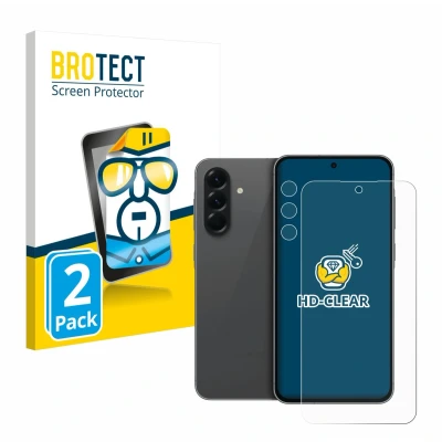 Afbeelding van BROTECT Screenprotector voor Samsung Galaxy A56 5G Enterprise Edition (Voor+Camera) Folie Beschermfolie transparant (2 Stuks)