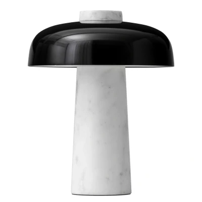 Afbeelding van Audo Copenhagen Reverse Tafellamp LED Carrara Marmer/zwart