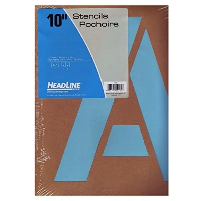 Afbeelding van Headline Sign 110 Stencil Set, 10 Inch Capital Letters A to Z (110)