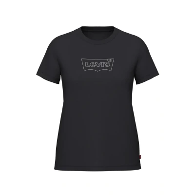 Afbeelding van Levi&#039;s Plus Perfect TEE Tshirt print, Dames, Maat: 58/60, Anthracite