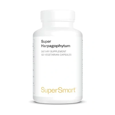 Afbeelding van Supersmart Super Harpagophytum 1000 mg per portie (Duivelsklauw) gestandaardiseerd tot 20% Harpagosiden Verlichting van rugpijn Non GMO &amp; Glutenvrij 120 Vegetarische Capsules