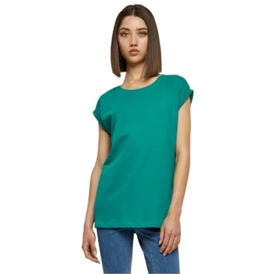 Afbeelding van Urban Classics Extended Shoulder Tshirt basic, Dames, Maat: 3XL, Fresh green