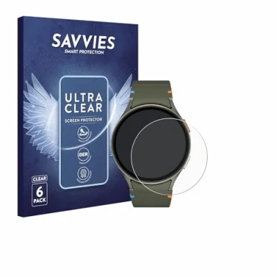 Afbeelding van Savvies (6 Stuks) Schermbeschermer voor Samsung Galaxy Watch 7 (44 mm) Screen Protector Ultra Transparant