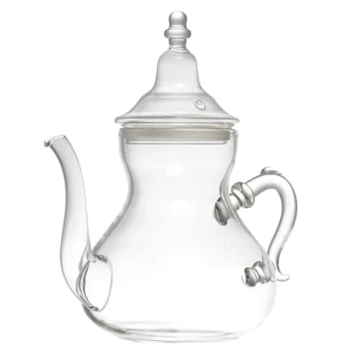 Afbeelding van HOME DECO FACTORY, KA0276, 80cl glass teapot, modern and elegant design, ideal for tea, coffee aperitifs, with ergonomic handle anti drip spout, Transparent