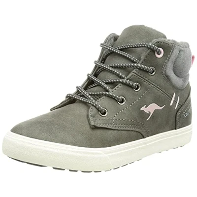 Afbeelding van Kangaroos KAVU Sneakers hoog voor kinderen, Maat: 31, Steel grey/dusty rose Imitatieleer/ textiel