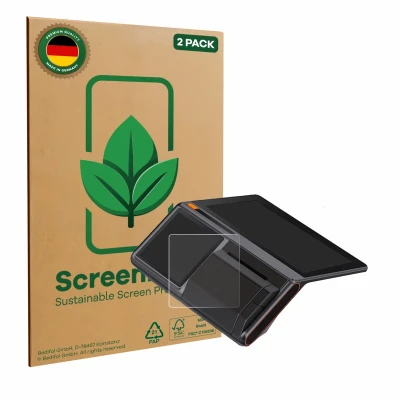 Afbeelding van ScreenLeaf Screenprotector voor Telpo M10 (Achterdisplay) Duurzame schermbescherming Folie Beschermfolie transparant (2 Stuks)