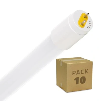Afbeelding van LEDKIA LIGHTING Doos met 10St LED Buizen T8 G13 Glas 60 cm 9W 120lm/w eenzijdige aansluiting No Flicker 4000K Neutraal Wit