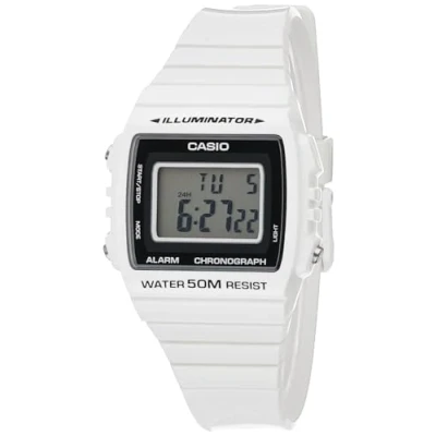 Afbeelding van CASIO W 215 7A heren horloge 40 mm Wit