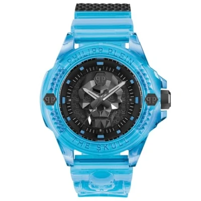 Afbeelding van Philipp Plein The $Kull Scuba Duba Edition PWWAA0724 Horloge Kunststof Blauw Ø 44 mm