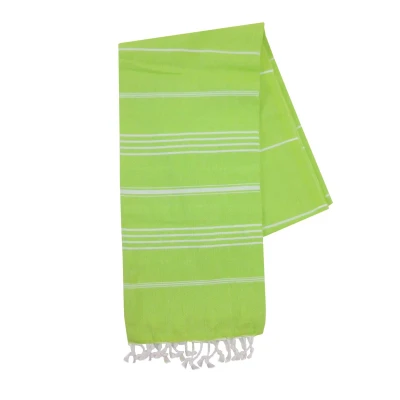 Afbeelding van The One Towelling Hamamdoek Lime/Wit