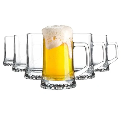 Afbeelding van Oktoberfest Set van 6x stuks glazen bierpullen/pitchers 510 ml Bierglazen