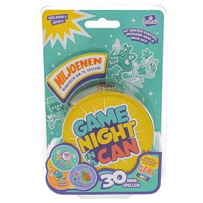 Afbeelding van Goliath Game Night In A Can Blister Kaartspel Partyspel Ook Met Grote Groepen Te Spelen!