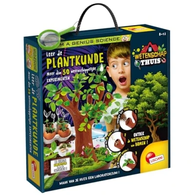Afbeelding van LISCIANI Ik ben een genie Op ontdekking in de botanica Tuinset voor kinderen vanaf 7 jaar Kweek miniatuurkas Je eigen planten laten groeien Gemaakt Italië