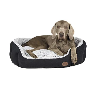 Afbeelding van Nobby comfortbed oval Cacho voor honden en katten, 86 x 70 24 cm, donkergrijs