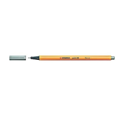 Afbeelding van STABILO Fineliner point 88 Pack van 3 Licht Grijs