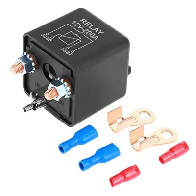 Afbeelding van TOPINCN 12V 200A Auto Startrelais Normaal Open Relais Vrachtwagen Motor Met 2 Terminals