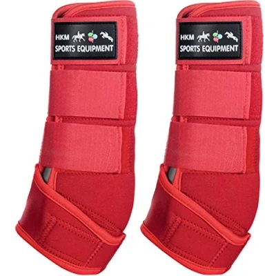 Afbeelding van HKM Beenbeschermers Colour Neopreen Rood S