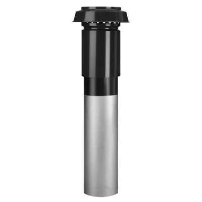 Afbeelding van Burgerhout WTW vent. dakdoorvoer isol.alum. Ø 160 x 1000 mm zwart