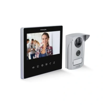 Afbeelding van Chacon 2 draads Videofoon met 7 inch scherm, Ultra Slim zwart
