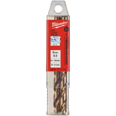 Afbeelding van Metaalboor Hss G Cobalt 9 X 125 Mm (5 Stuks)