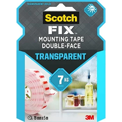 Afbeelding van 3M Scotch 40041950 Montagetape Transparant (l x b) 5 m 19 mm 1 stuk(s)