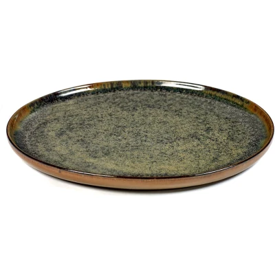 Afbeelding van Serax Surface by Sergio Herman Borden M Ø24 H1,5 Indi Grey 4 stuks