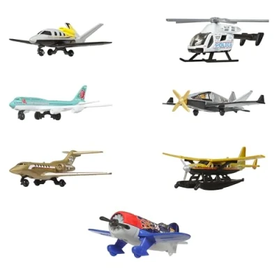 Afbeelding van Matchbox Sky Busters, speelgoed, vliegtuig, helikopter, ruimteveer, jet of andere replica van een vliegtuig met draaiende wielen en/of bewegende propellers (stijlen kunnen variëren), JDJ05
