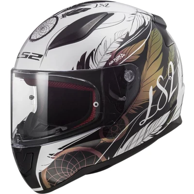 Afbeelding van LS2 FF353 Rapid II Boho Helm, zwart wit pink, afmeting 3XL voor man