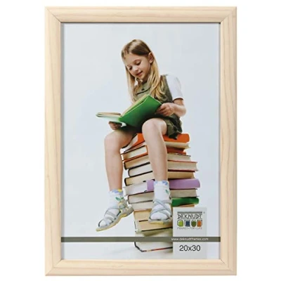 Afbeelding van Deknudt Frames fotolijst S40CL1 wit voor foto: 30x40 cm