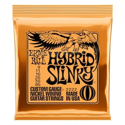 Afbeelding van Ernie Ball 2222 Hybrid Slinky 009 046 snarenset