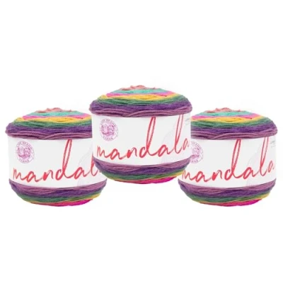 Afbeelding van Lion Brand Yarn Mandala, veelkleurig garen voor breien, haken en knutselen, Mantis, 1 Pack