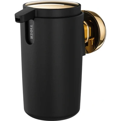 Afbeelding van Tiger Cooper Zeepdispenser 175 ml Zwart / Goud gepolijst