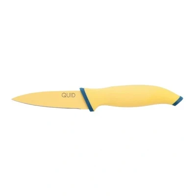 Afbeelding van Quid Astral keukenmes 9 cm RVS geel/blauw