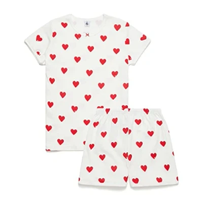 Afbeelding van Petit Bateau Pyjama, Maat: 34, Marshmallow/terkuit