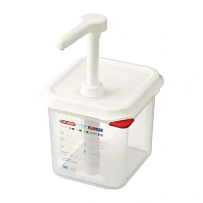 Afbeelding van Araven sausdispenser GN 1/6 transparant 2,6L