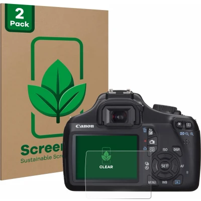 Afbeelding van ScreenLeaf Screenprotector voor Canon EOS 1100D Duurzame schermbescherming Folie Beschermfolie transparant (2 Stuks)