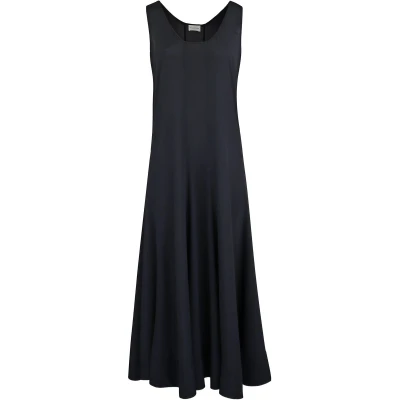 Afbeelding van By Malene Birger zwarte mouwloze midi jurk maat 34