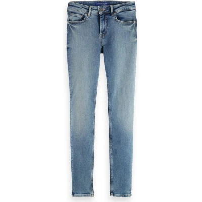 Afbeelding van Scotch &amp; Soda CORE BOHEMIENNE MID RISE SKINNY Jeans BLUE DRAFT Dames Maat 31 32