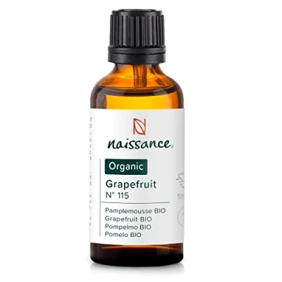 Afbeelding van Naissance Grapefruit Essentiële Olie Biologisch (nr. 115) 50 ml 100% Natuurlijke Pure GrapefruitOlie voor Cosmetica, Massage, Aromatherapie, Geurlamp GeurOlie Diffuser
