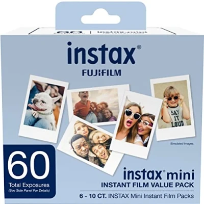 Afbeelding van Fujifilm Instax Mini Film Value Pack Wit, 60 Afbeeldingen