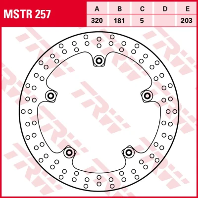Afbeelding van Remschijf TRW MSTR257, 1 Stuk